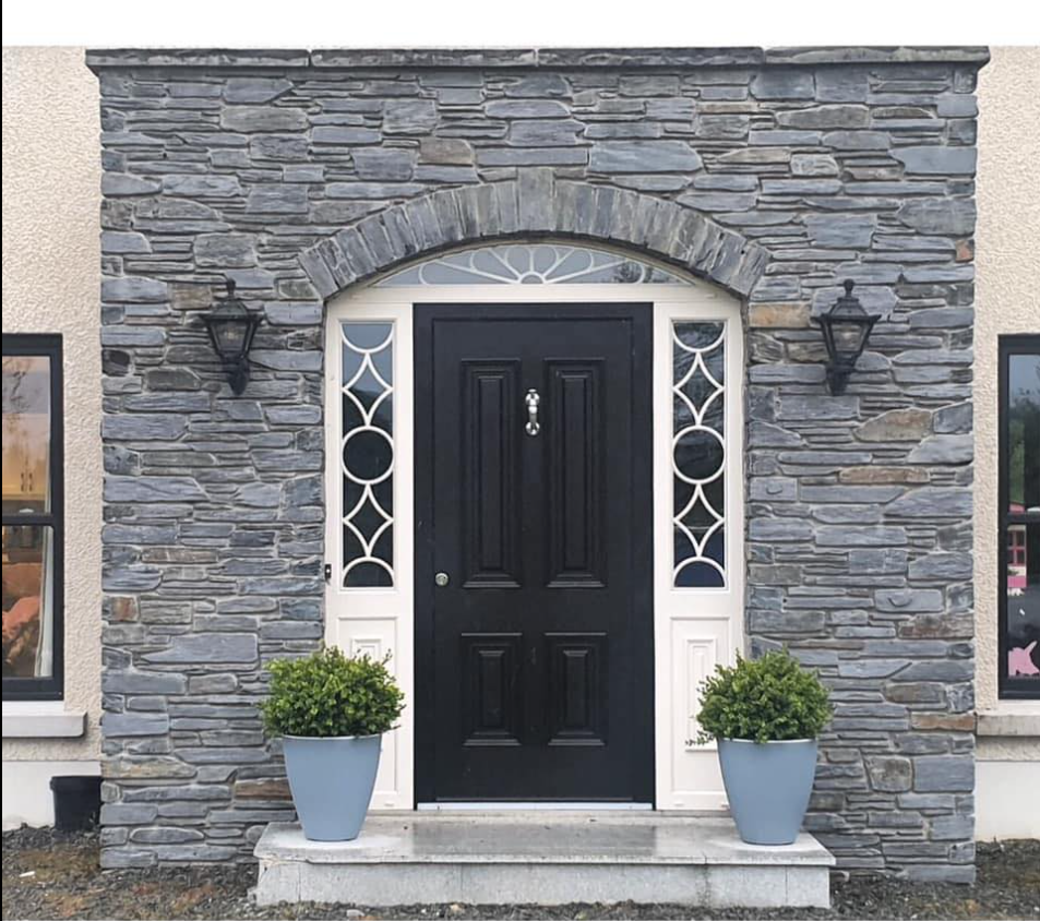 Traditional stone house construction in County Tyrone